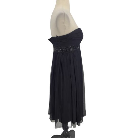 Maggy London 100% Silk Strapless Cocktail Dress - Picture 6 of 8